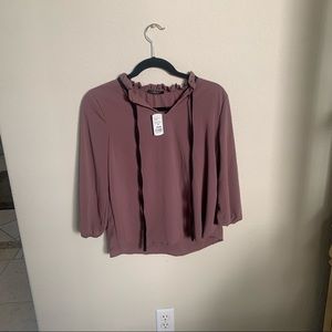NWT Purple Chiffon Blouse by Papermoon. Size Medium.